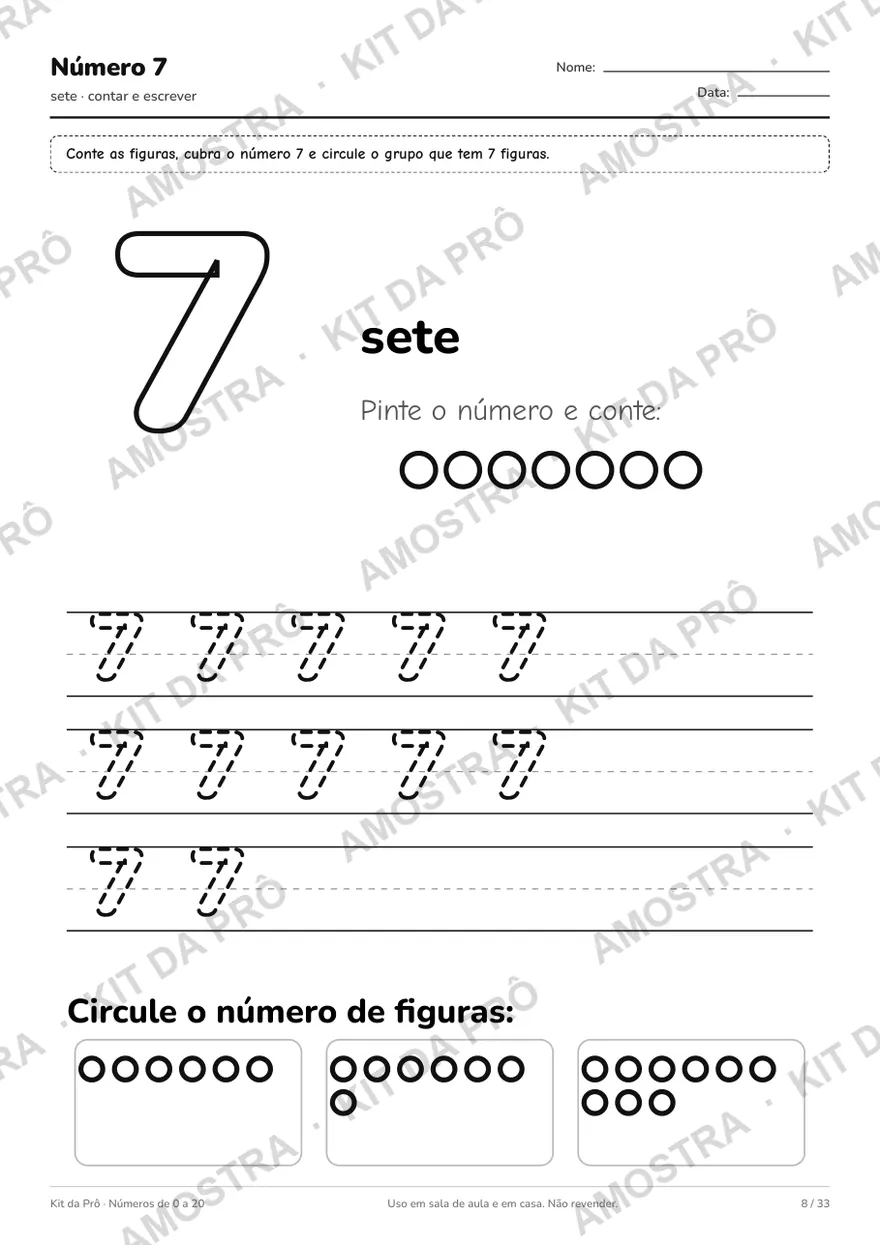 Folha do número 7